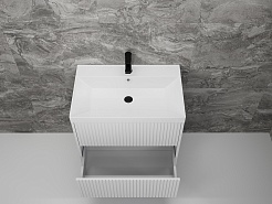 Style Line Мебель для ванной Стокгольм 70 подвесная белый рифленый софт – фотография-8